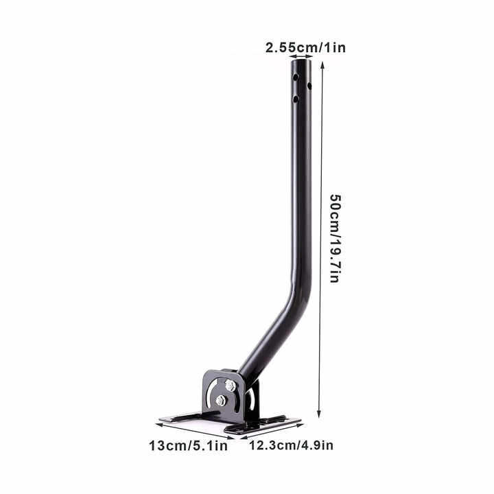 DYMACHINE Staffa di montaggio per antenna TV resistente alle intemperie, con base solida, tetto a J, treppiede 