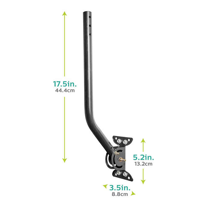 Staffa di montaggio universale regolabile per antenna TV DYMACHINE Staffe a J in acciaio per montaggio