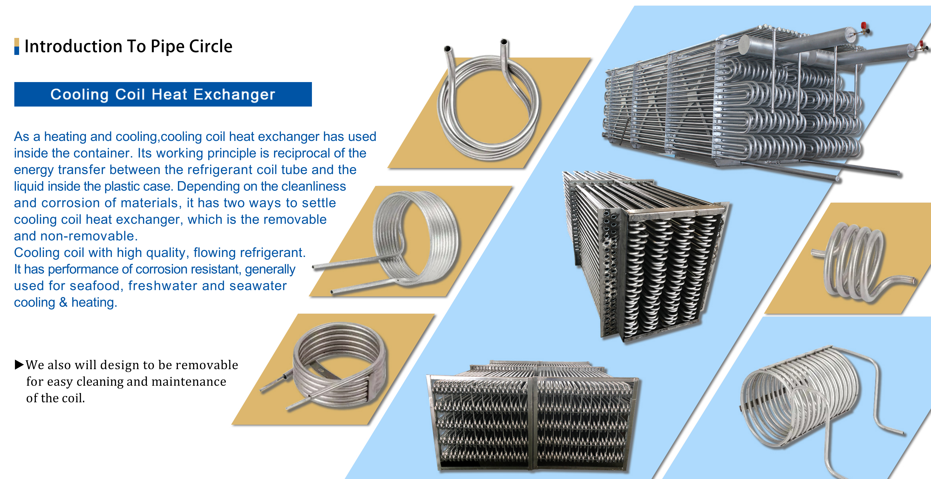 Condensatore in titanio nello scambiatore di calore coassiale a spirale raffreddata ad acqua del tubo per il sistema di raffreddamento